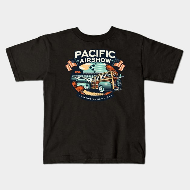 Pacific Airshow Kids T-Shirt by sungkemdisek